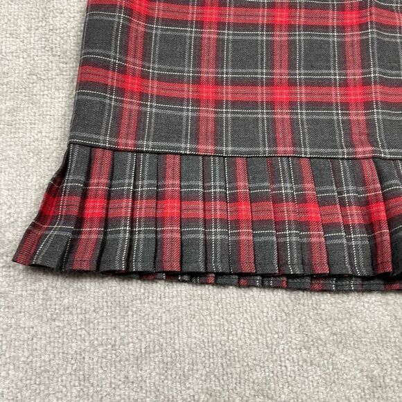 Vintage Pendleton Women’s Size 10 Red Black Buffalo Plaid Knee Length Skirt - Picture 2 of 4